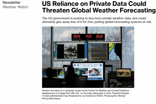 Header of Bloomberg Article